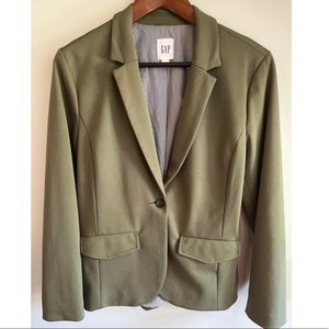 Gap Blazer | Green | Size 10 | Blazer Jacket | one button | stretch material